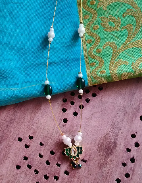 Invisible Chain - Lotus Pendant